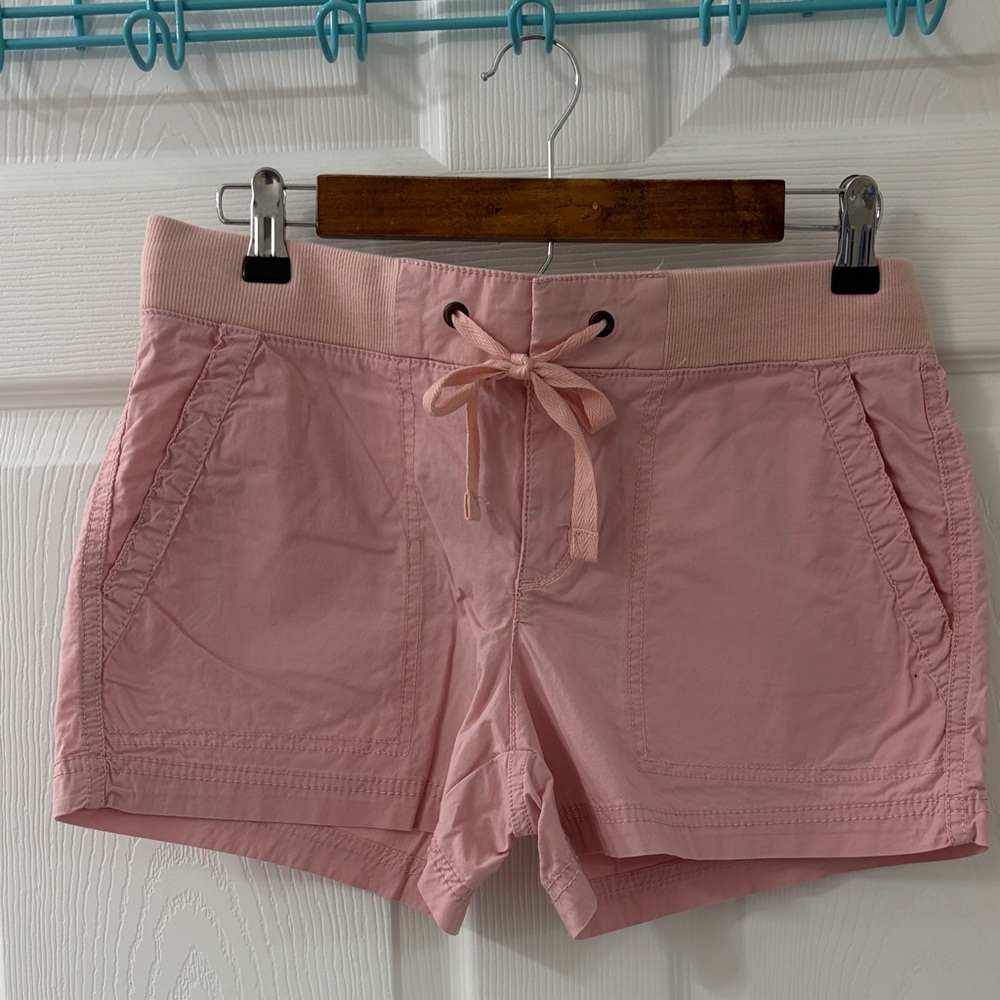 a.n.a Light Pink High-Waist Drawstring Casual Shorts